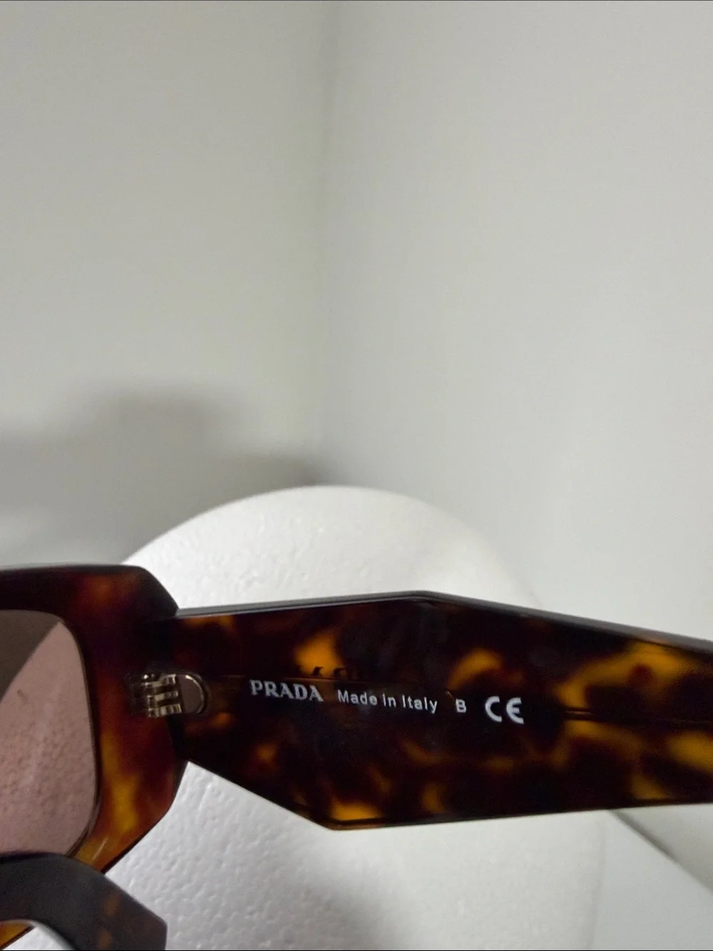 Authentic Prada Full Inclusion Tortoiseshell Sunglasses with Brown Lenses